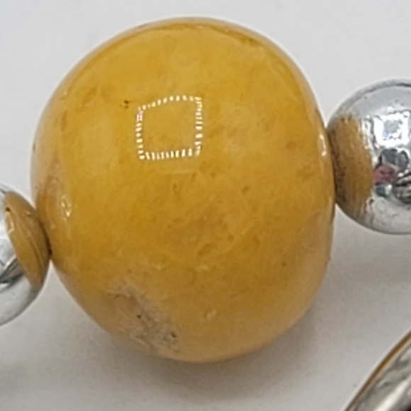 Chunky Beaded Necklace Copal Amber Turquoise Jasper Coral Mixed Metals Vintage - Picture 6 of 15